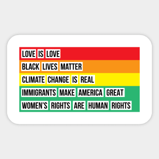 Black Lives Matter rainbow Sticker